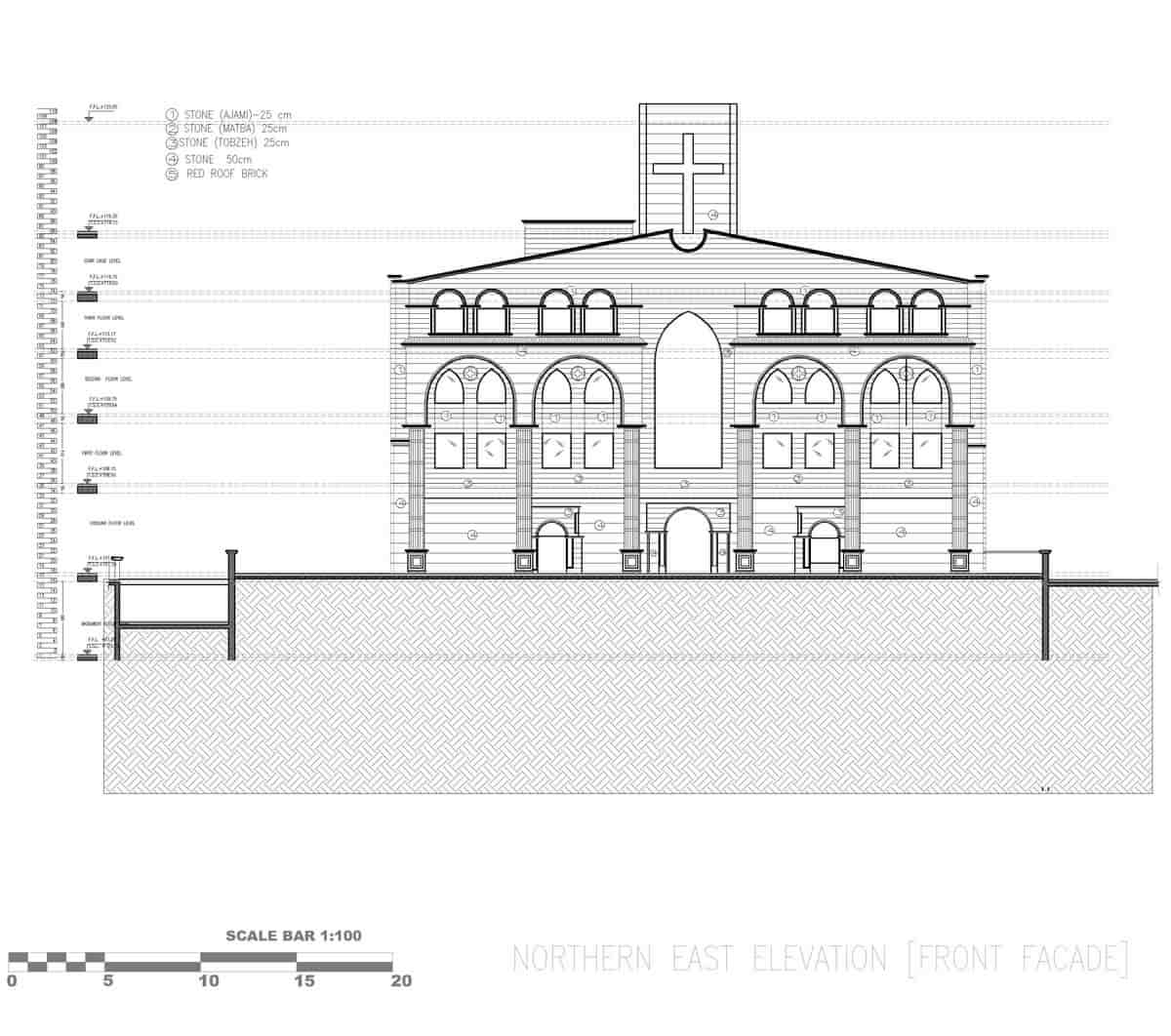 ELEVATION _NORTHERN EAST [FRONT FACADE]